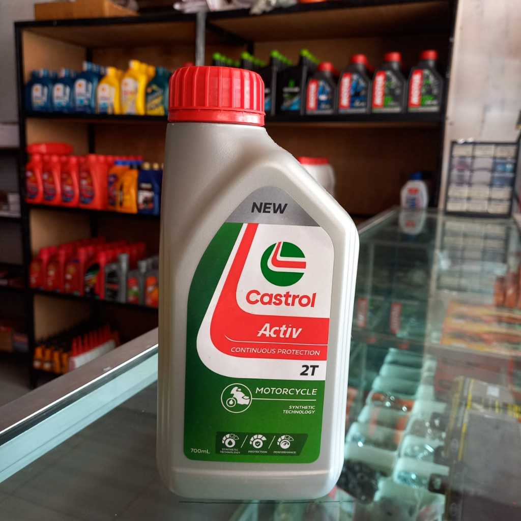 Oli Samping Castrol Activ Low Smoke 2T 700 ML Kemasan Baru 2 Tak 2Tak Fiz R Force 1 FizR RXKing RX K