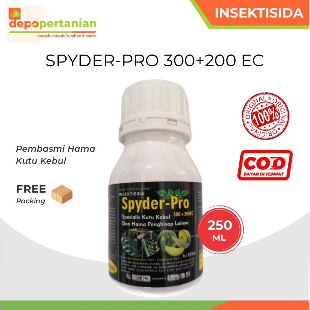 Depo Pertanian - Insektisida Spyder Pro 300+200 EC 250 ml Nitenpyram Imidakloprid Pembasmi Hama Kutu