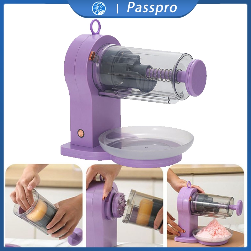 Shaved Ice Machine Mesin Serutan Es Batu Portabel Alat Penghancur Es Alat Giling Es