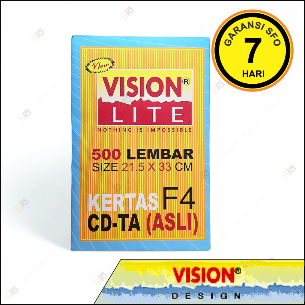 

Kertas Buram F4 65 gsm - Vision - SFO Semarang Official