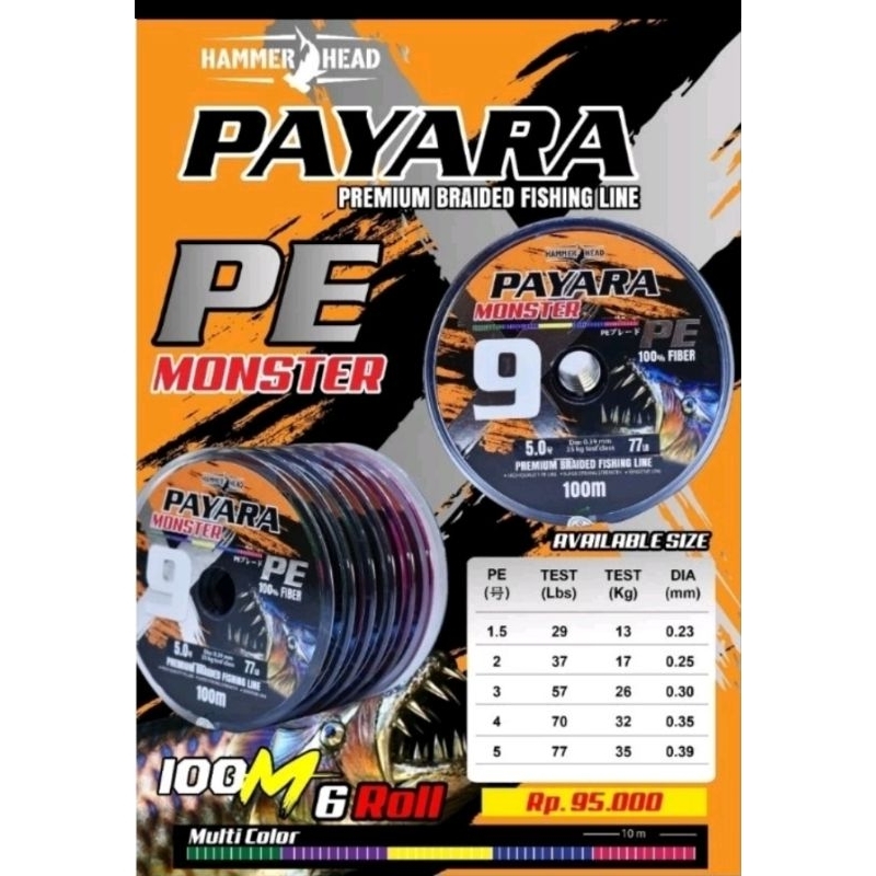 senar PE hammerhead PAYARA x9