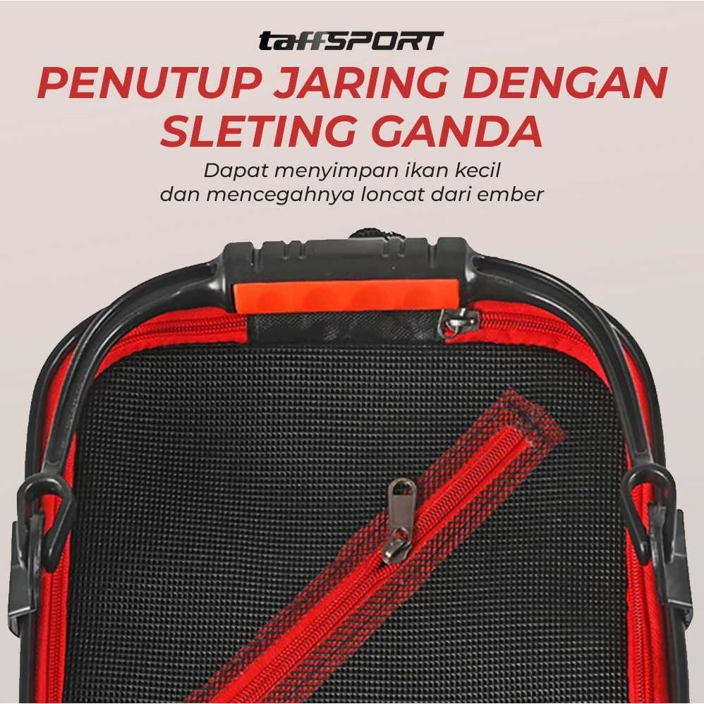 MN TaffSPORT tas mancing ember mancing Ember Lipat Mancing Tempat Ikan Folding Fishing Bucket tas