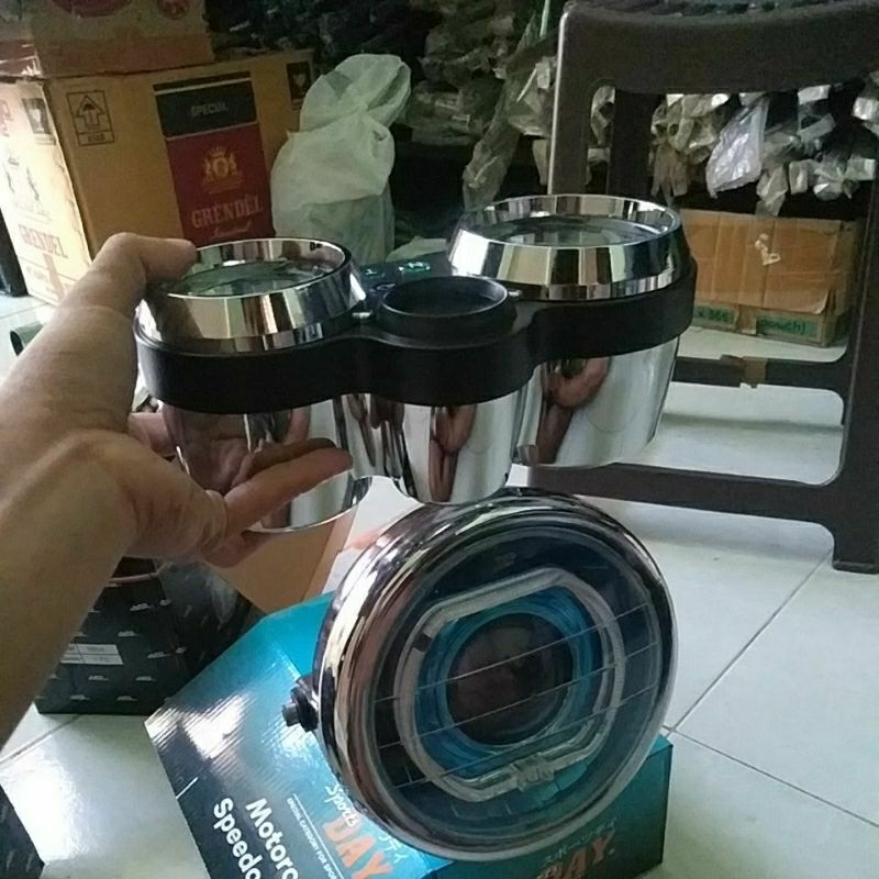 LAMPU DEPAN NINJA SS BILED 3INCH AES TURBO SET SPIDO NINJA