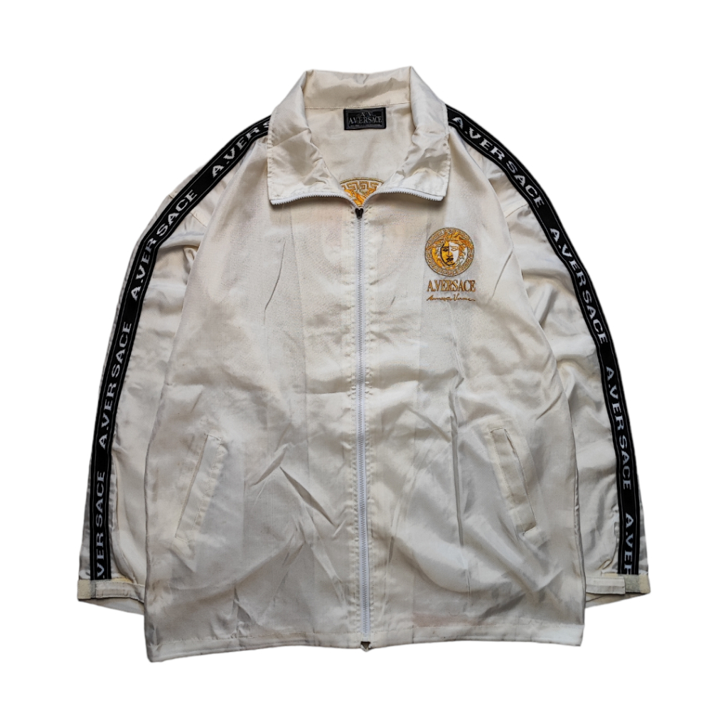Vintage Alfredo Versace Full Taped Big Logo Jacket