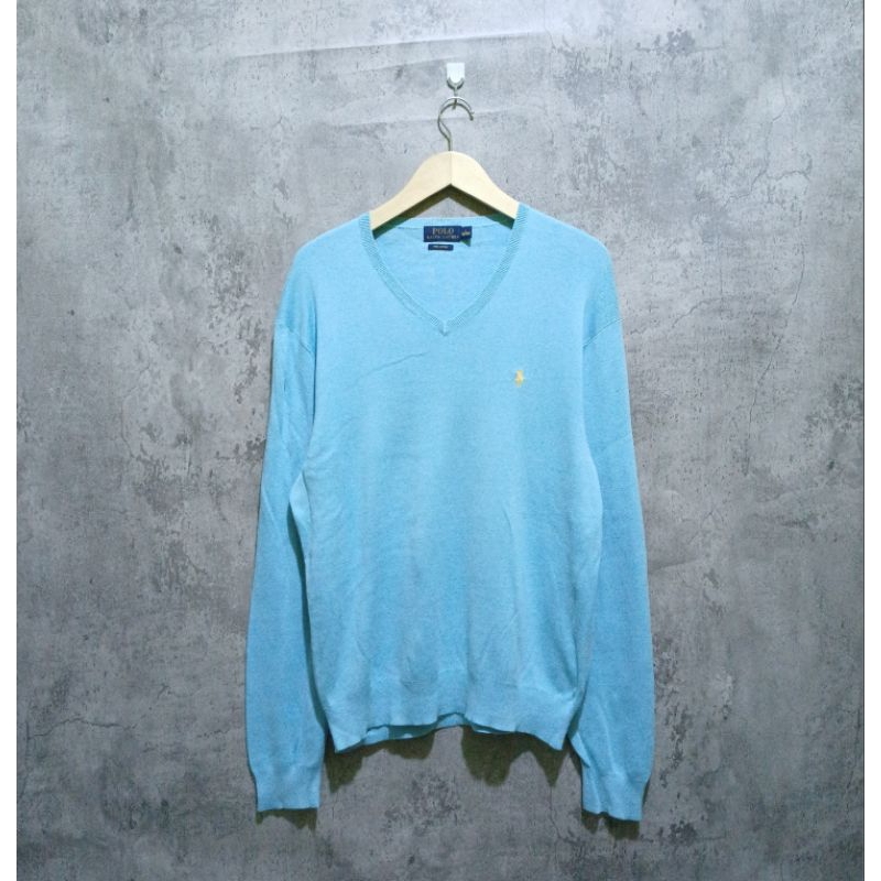 Knitwear Model V-Neck POLO RALPH LAUREN Size L / KNITWEAR POLO / OUTER WANITA