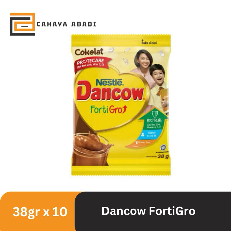 

Susu Dancow FortiGro Cokelat [Renceng isi 10 Sachet]