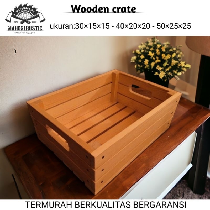 wooden crate wooden box kayu peti penyimpanan