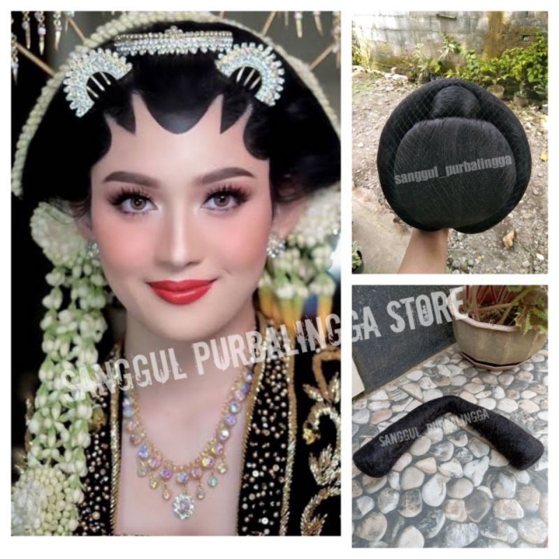 1 set sanggul manten || sanggul jawa + subal solo