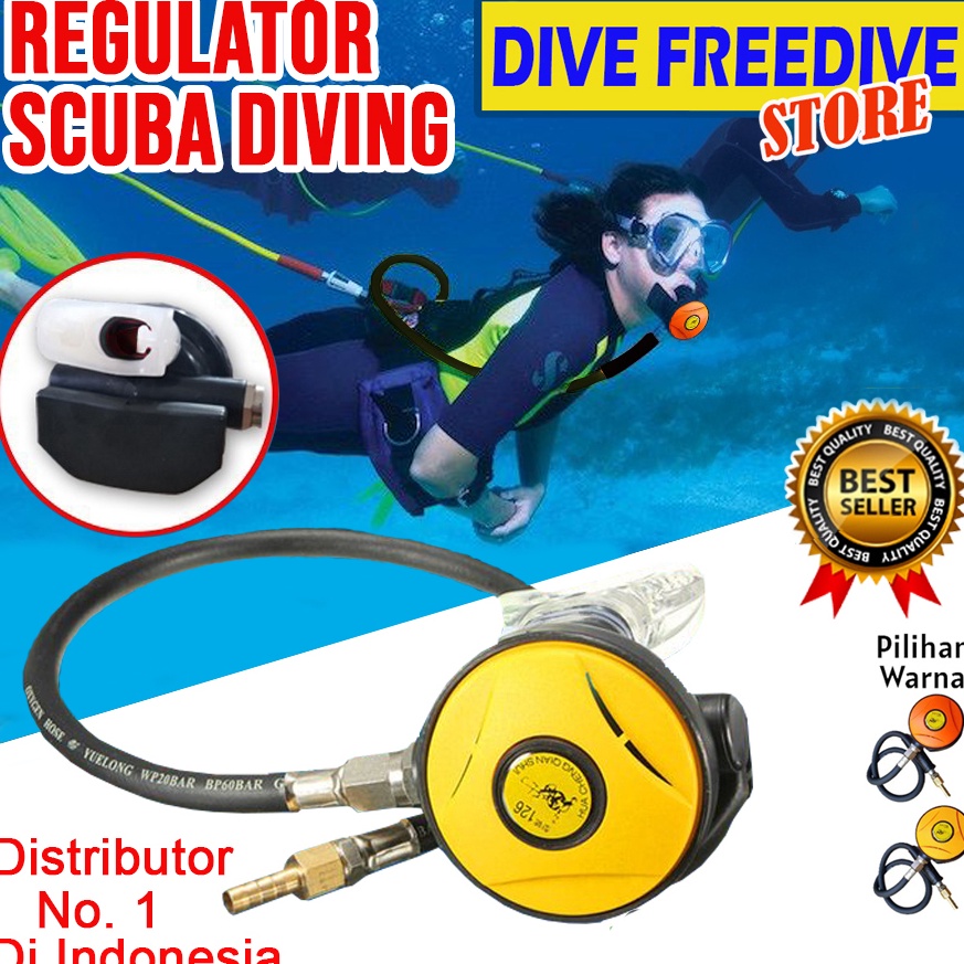 KODE K3N8 Regulator Nelayan Hookah Selang Nafas Mouthpiece Scuba Diving Dive Dakor Octopus 2nd Stage