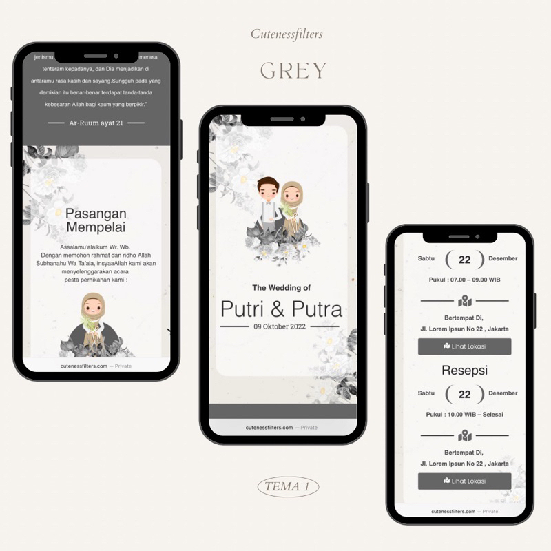 [FREE FILTER INSTAGRAM] UNDANGAN PERNIKAHAN DIGITAL TERMURAH