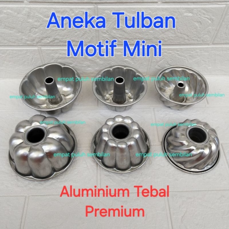 CETAKAN TULBAN MINI / Loyang BOLU bunga premium tebal / loyang kue jadul berongga bluder