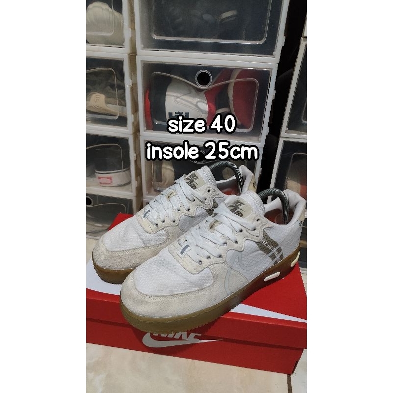 Sepatu Nike AF1 React x Dimsix size 40 insole 25cm