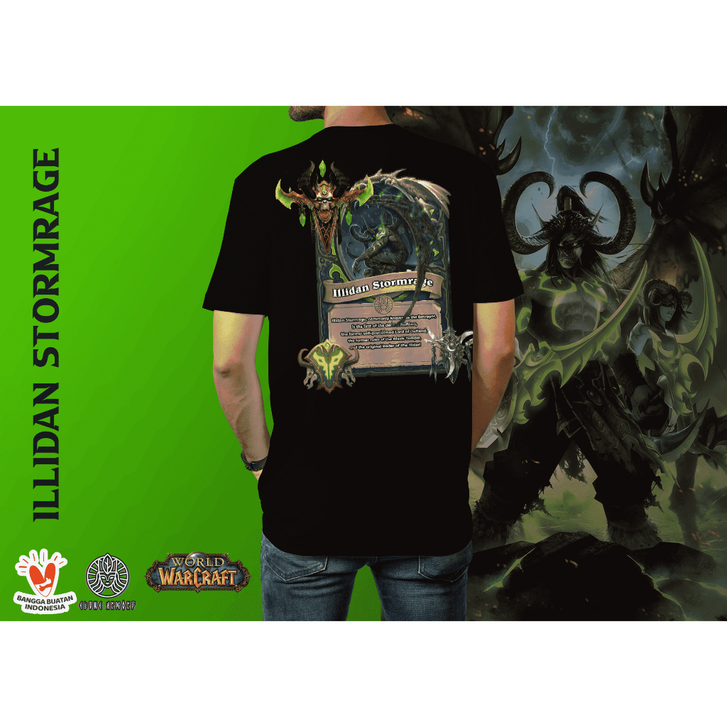 Kaos Baju World of Warcraft Illidan Stormrage