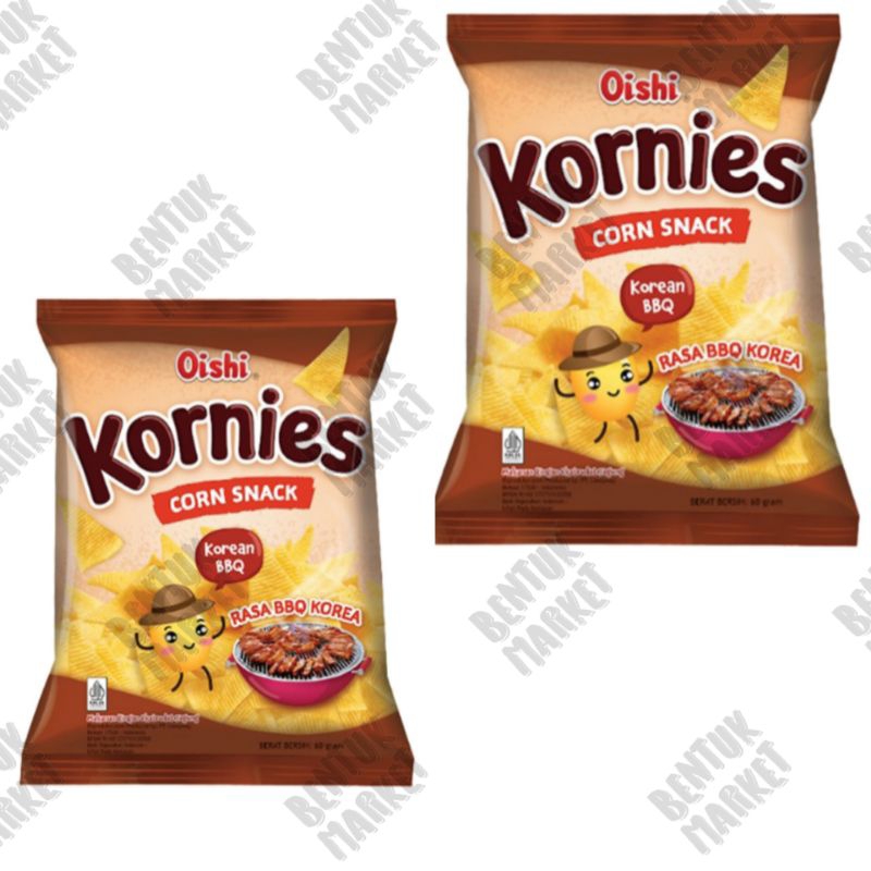 

Oishi kornies Snack Jagung Rasa BBQ Korea 60gr / Snack / Cemilan Instan