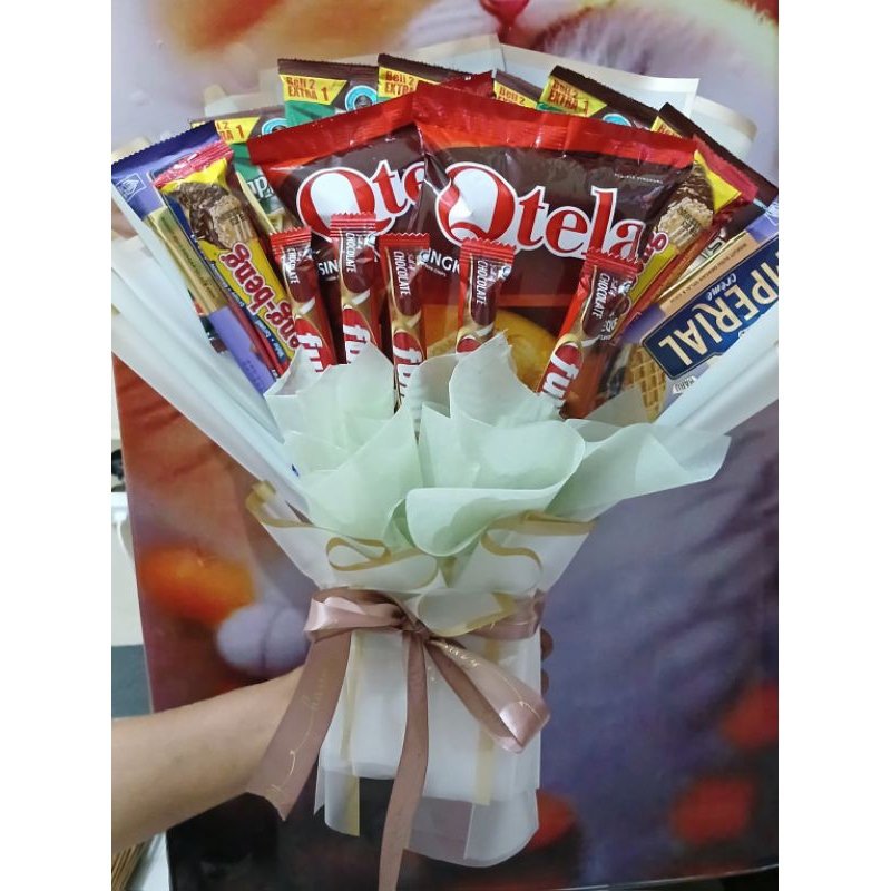Bouquet Snack / Bouquet Bunga Hias / Buket Bunga Hias / Bouquet Perpisahan / Buket Wisuda / Buket Bu