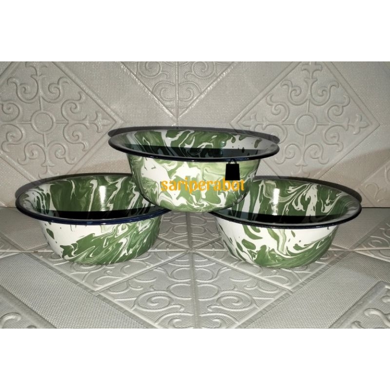 Baskom Enamel Blirik Ukuran Mini TB ESSENTIALS / Baskom Kobokan