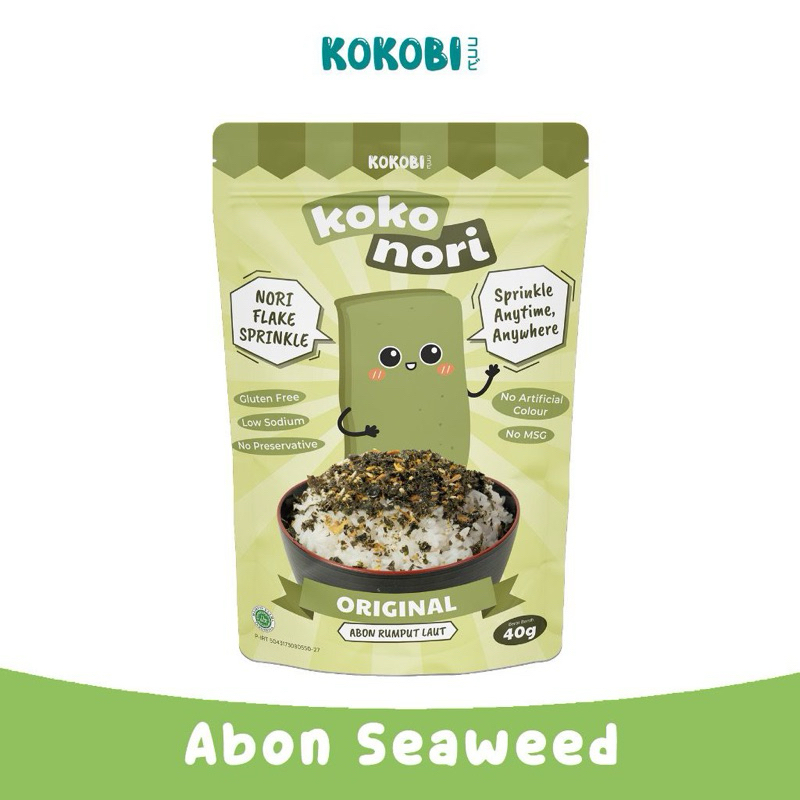 

KOKOBI KOKO NORI ABON SEAWEED ORIGINAL - CEMILAN ANAK NON MSG - SNACK SEHAT ANAK - KOKOBI MEDAN