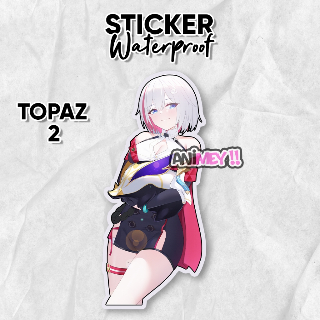 

Stiker Topaz Honkai Star Rail / Sticker Anime Waterproof