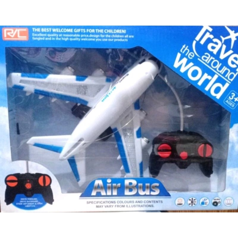 mainan Rc pesawat terbang aerobus / RC pesawat airbus travel