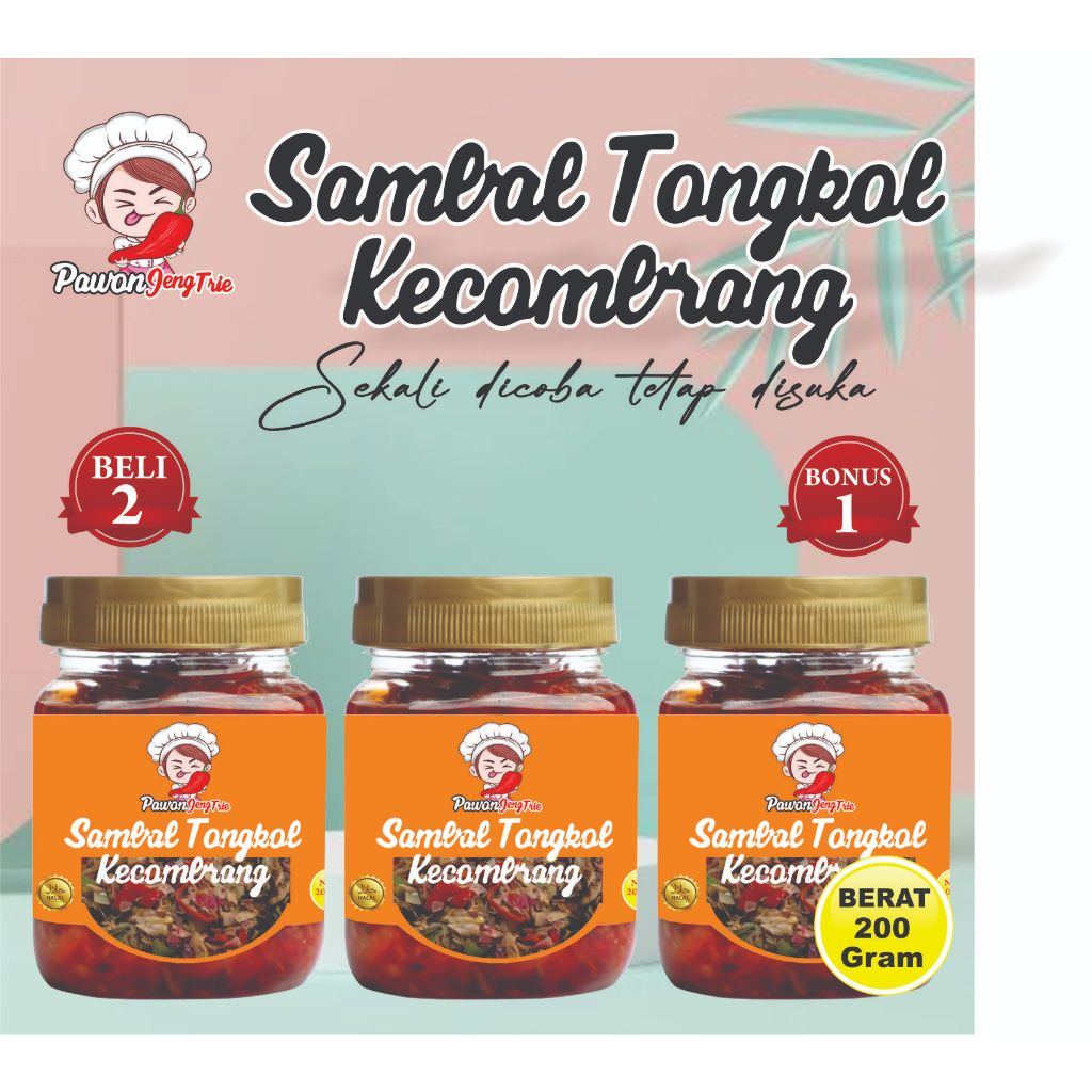 

Sambal Tongkol Kecombrang Pawon Jeng Trie 3 Botol @200 ML