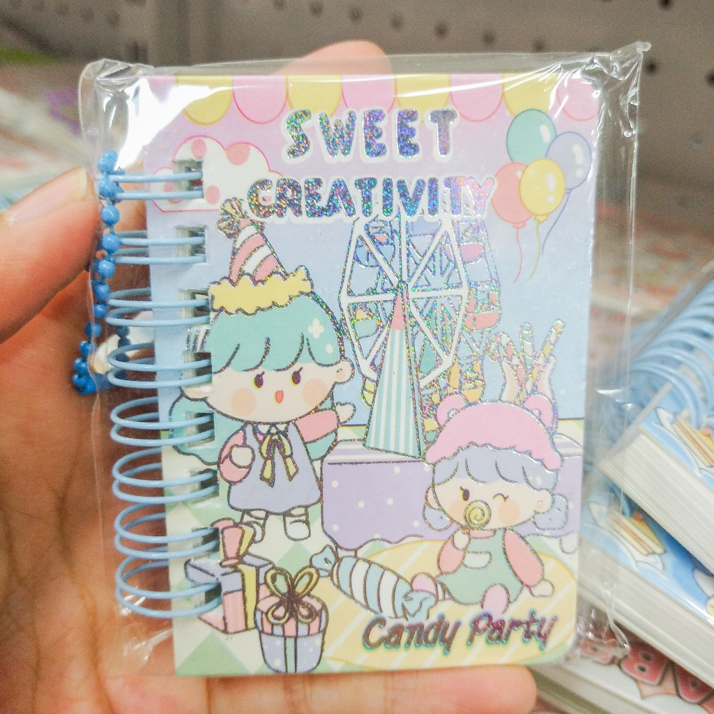 

MINI NOTEPAD MEMO NOTEBOOK CATATAN KECIL BUKU SAKU CANDY PARTY GANTUNGAN KUNCI KEYCHAIN ALAT TULIS STATIONERY HAMPERS SOUVENIR SUVENIR ULANG TAHUN ANAK