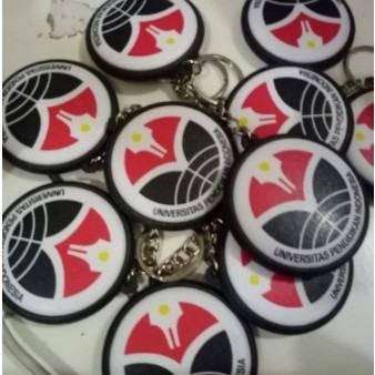 Gantungan Kunci 2 Muka Custom + Packing