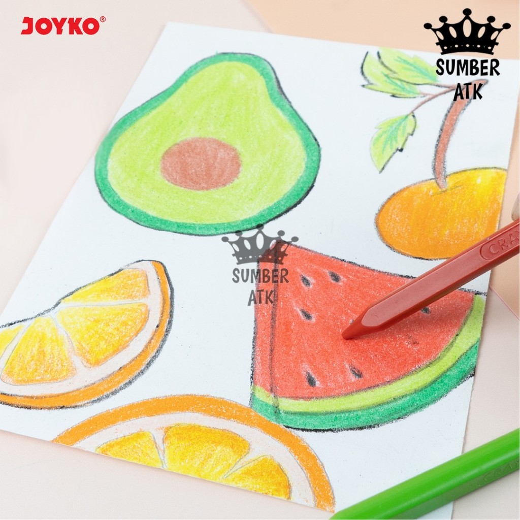 

Krayon Bersih Clean Crayon Erasable Joyko 12 dan 24 Warna CLCR-AB-12 CLCR-AC-24 RB9