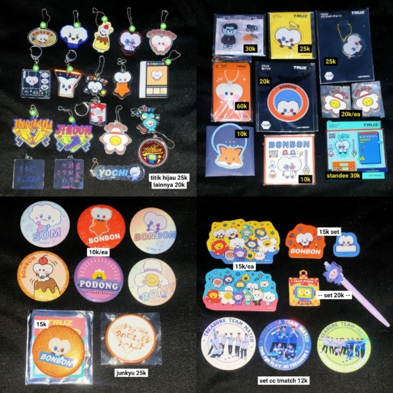 SALE TREASURE keychain magnet pin standee keycover rubber acrylic line friends truz deco kit keyring