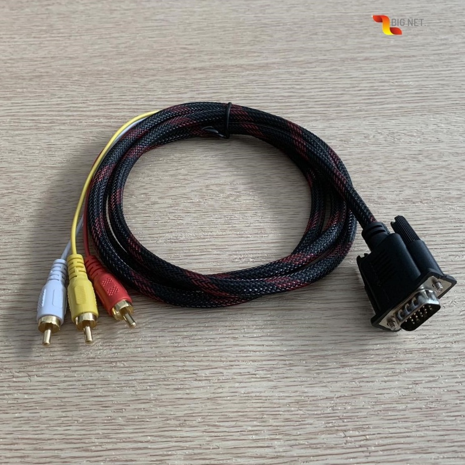 Wah Kabel VGA To RCA 15Meter CABLE VGA TO 3AV15M