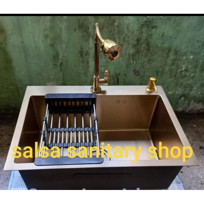 Paket komplit kitchen sink ONAN 6045 GOLD""ORGINAL""'//kitchen sink GOLD