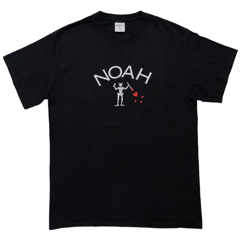 Noah Clothing Blackbeard Logo Tee Black