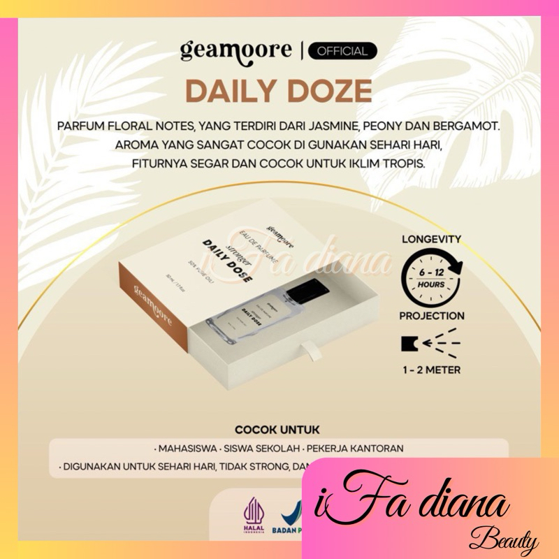 Parfum geamoore EDP STRONGER 50ml hair and bodymist geamoore stronger EDP coco vanilla warm cozy dai