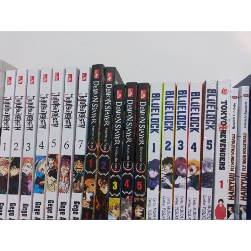 [PRELOVED] Komik Jujutsu Kaisen, Demon Slayer, Blue Lock, Tokyo Revengers, Haikyuu
