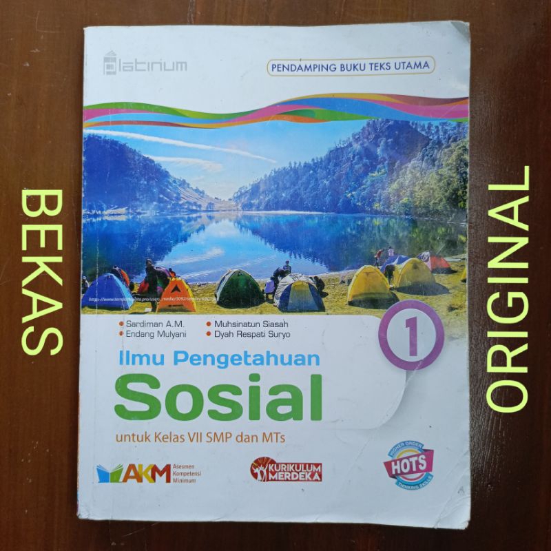 Buku Pembelajaran Ilmu Pengetahuan Sosial IPS Kelas 7 VII 1 I SMP Penerbit Platinum Tiga Serangkai K