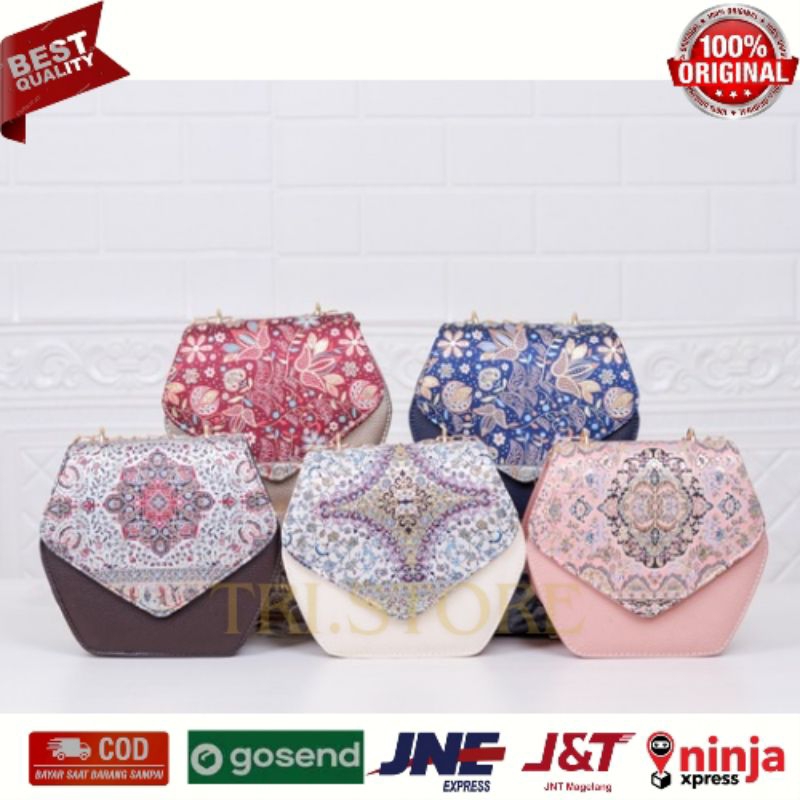 TAS SEGI ENAM TURKI ASLI TAS TRIANGLE SELEMPANG HANDMADE MEWAH DAN ELEGAN TAS ORIGINAL 100% TURKEY