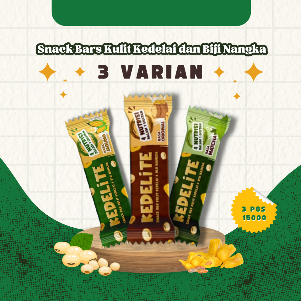 

KEDELITE SNACK BAR MIX 3 VARIAN 20 GRAM