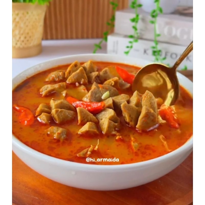 

Baso Mercon baso pedas siap makan