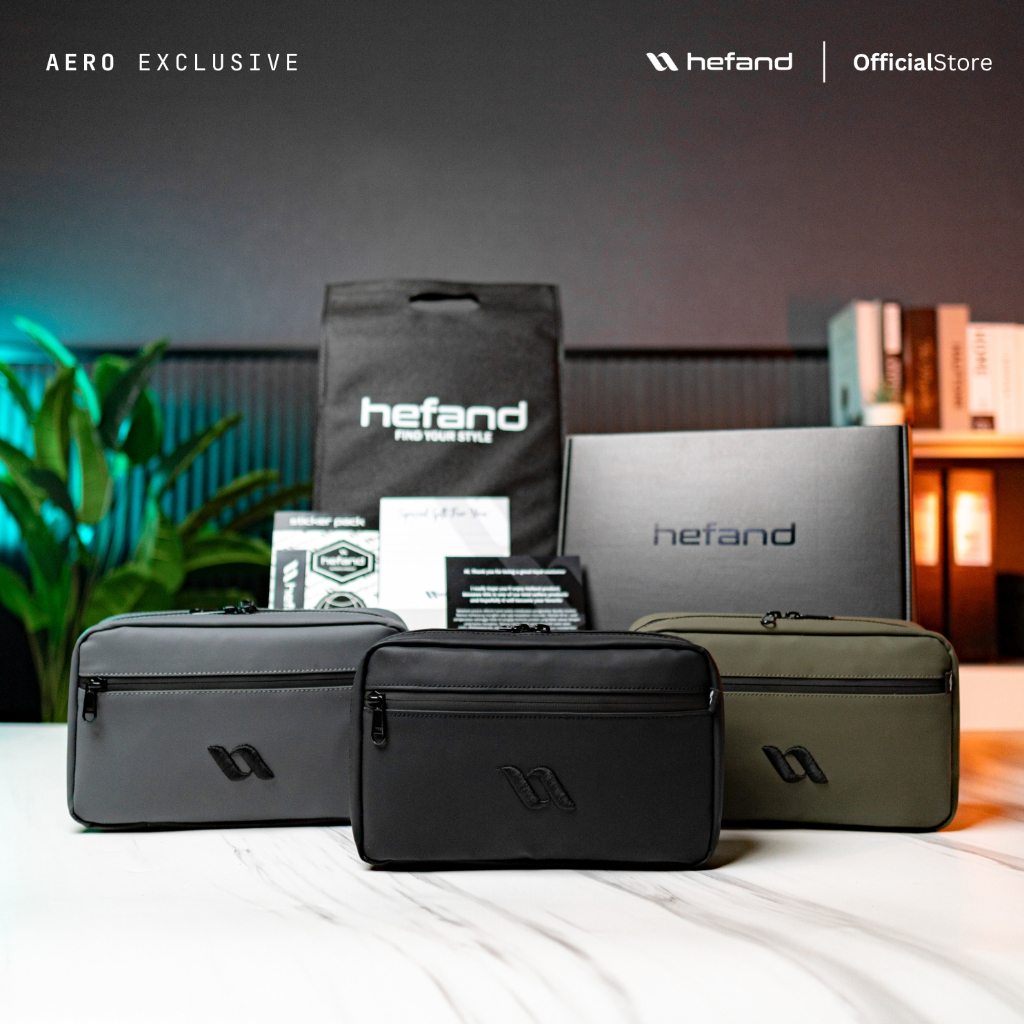 hefand - Aero Exclusive handbag pria Tas Pria Waterproof Tas Selempang Pria Clutch Bag Tas Tangan (B