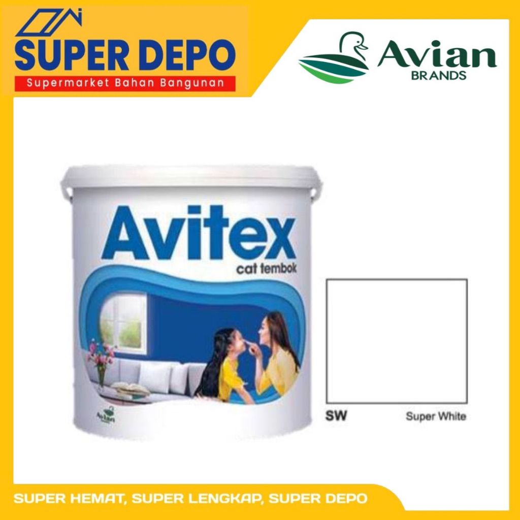 CAT TEMBOK AVIAN AVITEX SW 25 KG