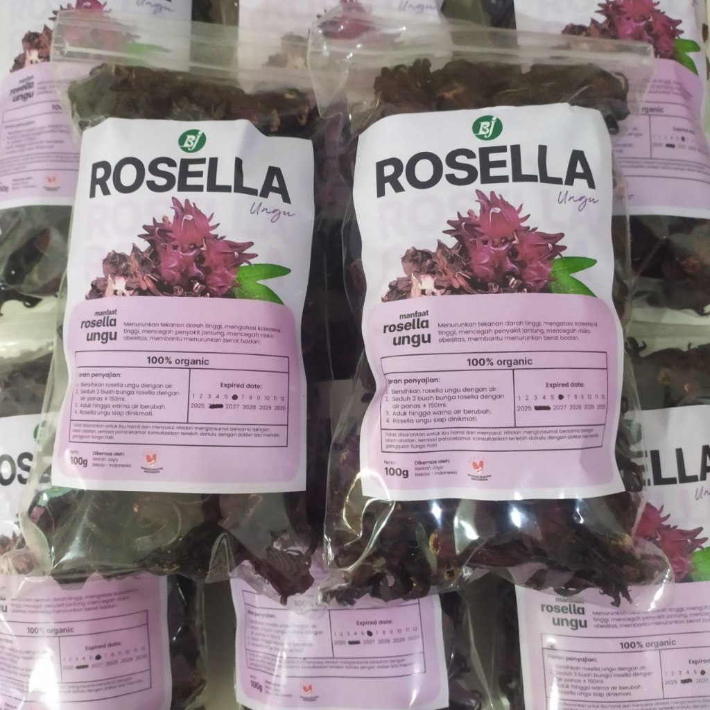 

PAKET 2 PCS BUNGA ROSELLA UNGU BJ /ROSELLA UNGU KERING FRESH TEA CURAH