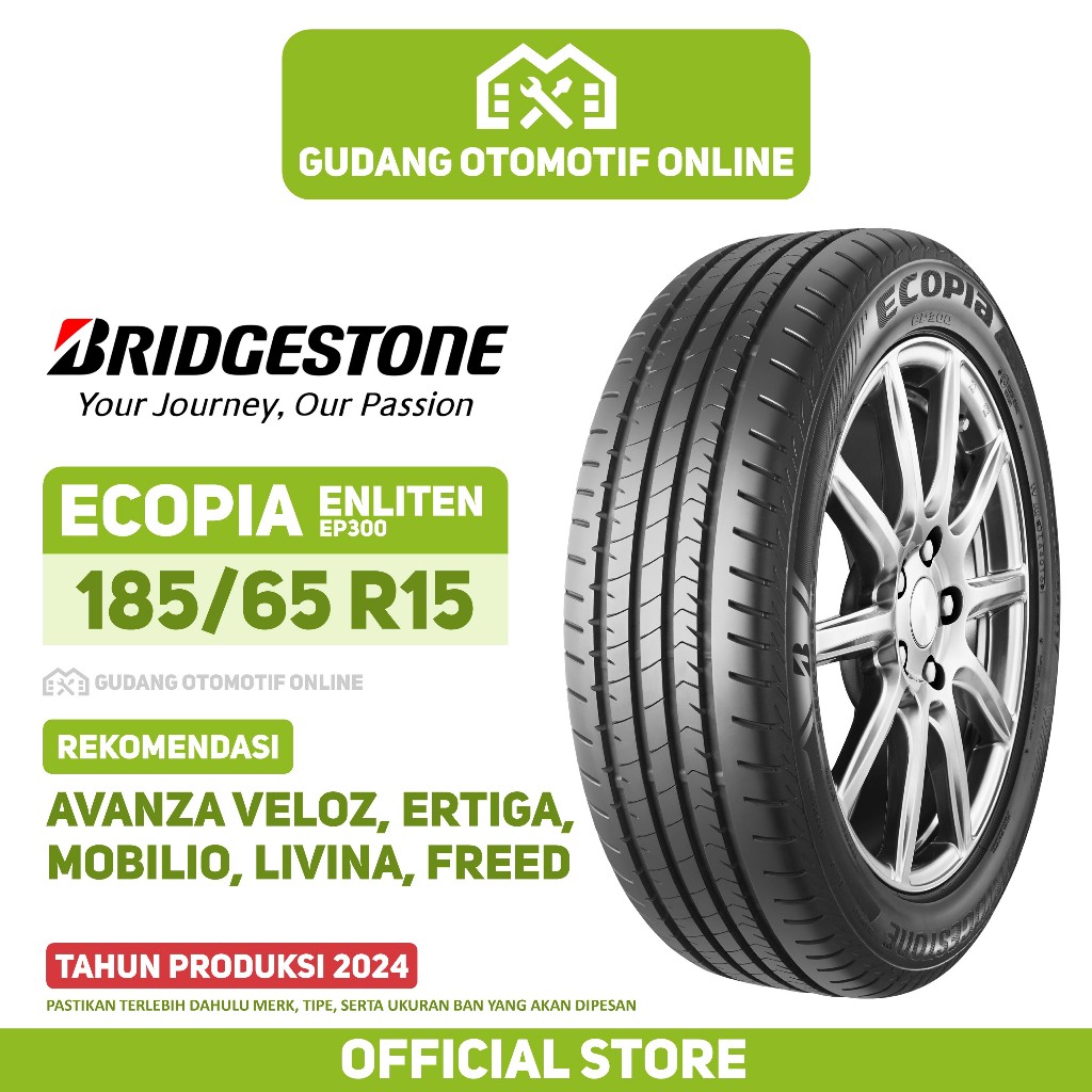 Ban Bridgestone Ecopia EP300 185/65 R15 Ban Mobil Avanza Veloz Ertiga Mobilio Livina Freed
