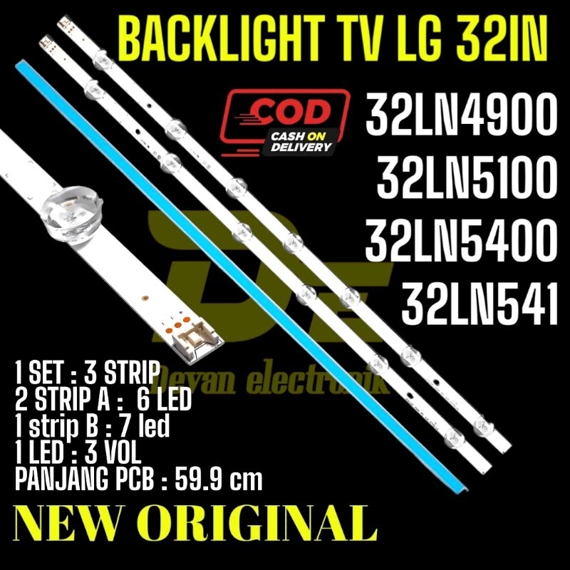 Lampu led backlight tv led LG 32LN5100 origional