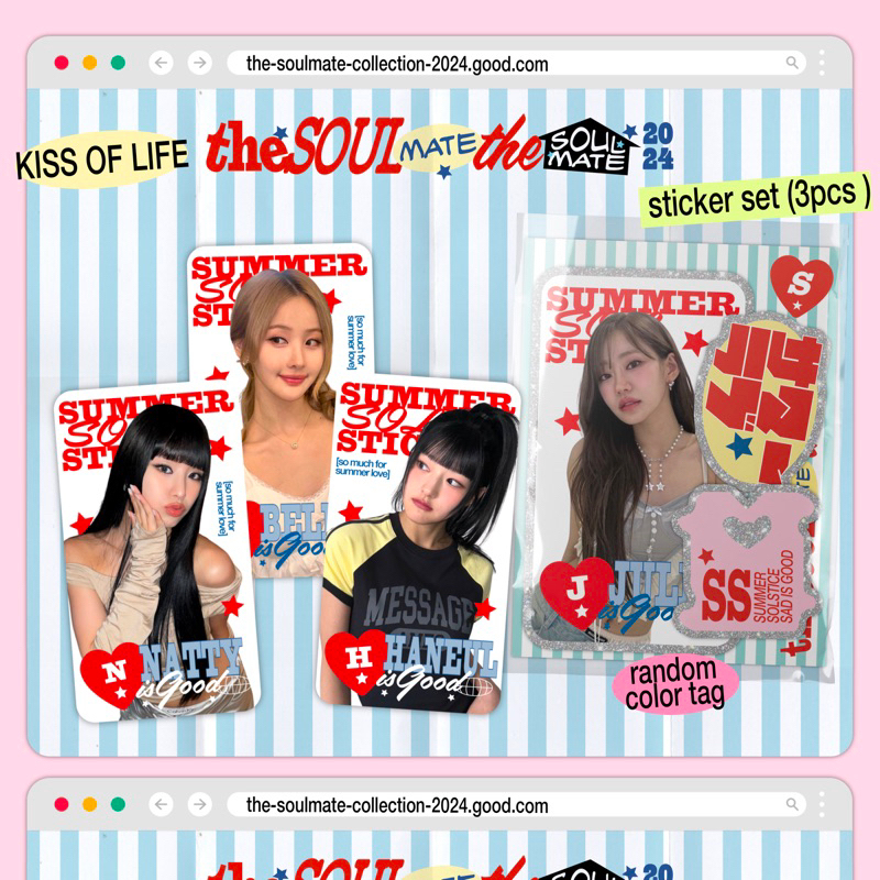 

KIOF kiss of life sticker set - the SOULmate