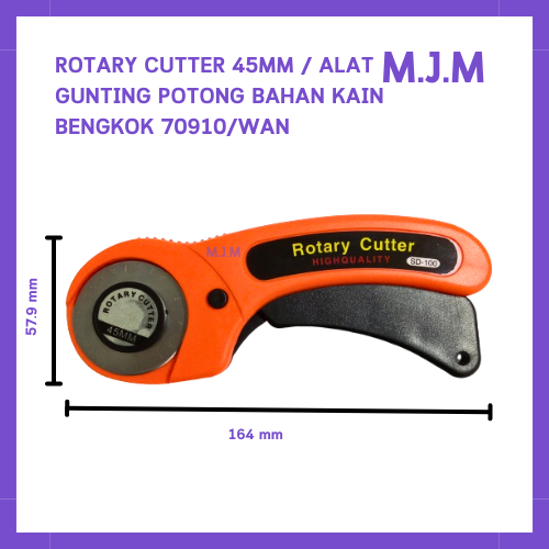 

Alat Potong Bahan Kain - Rotary Cutter 450mm ZRM M.J.M-70910/WAN/bengkok