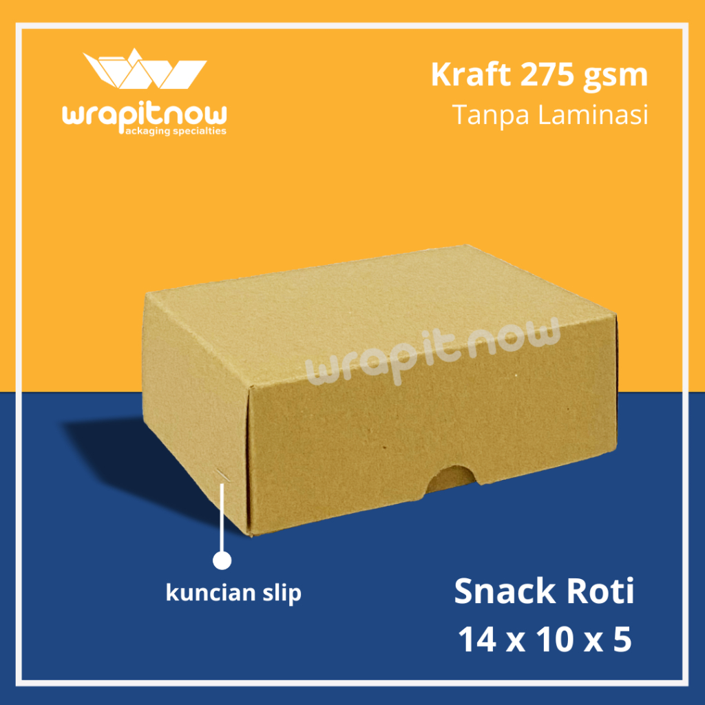 

Dus Kraft 14x10x5 Dus Lemper Kue Lapis Arem Arisan Roti Snack Jajan Pasar Getuk Risoles Pastel