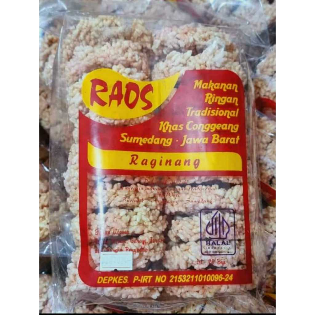 

Rangginang RAOS isi 20pcs/1pax