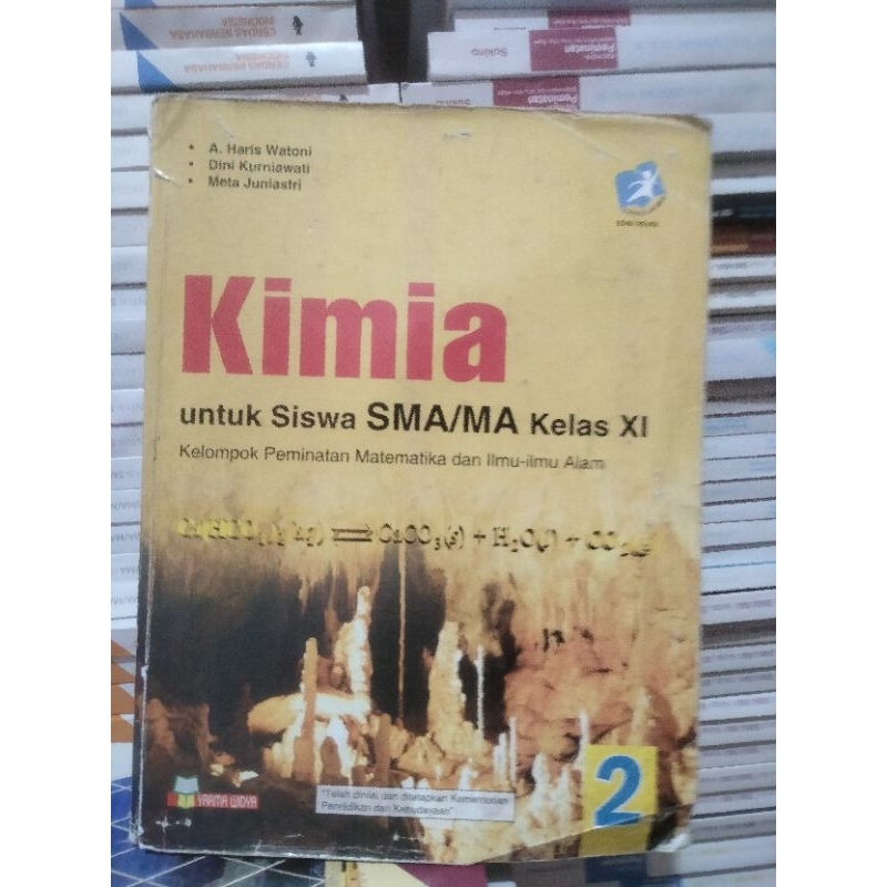 buku kimia kelas 11 XI 2 sma ma yrama widya revisi