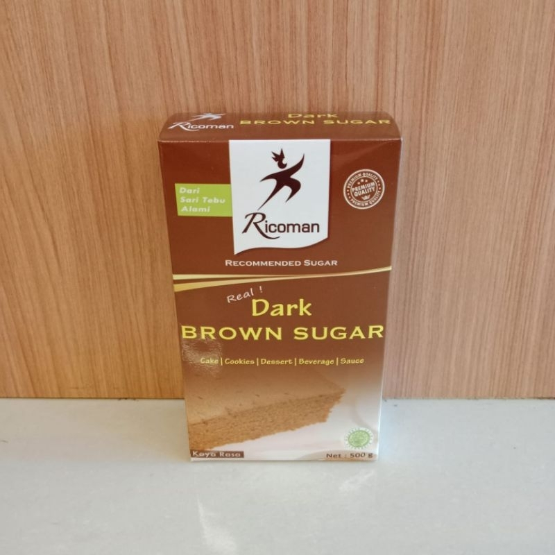 

Ricoman Dark Brown Sugar Dan Light Brown sugar 500 Gr