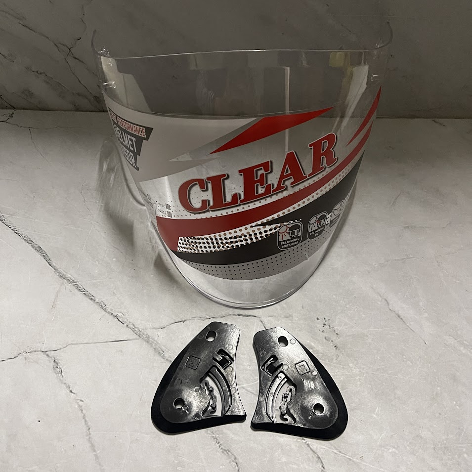 Kaca Visor Helm KYT Kyoto putih / Clear