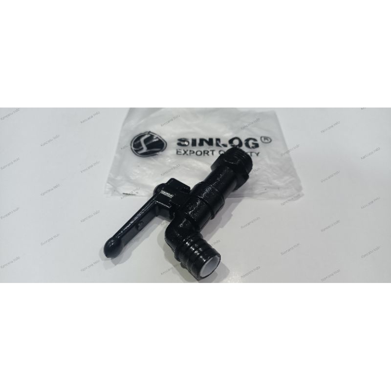 KRAN AIR BODI BESI HITAM SINLOG 1/2 INCH